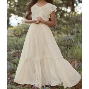 Joyfolie Mia Joy Viola Dress in Cream Girls Size 10